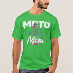 T-shirt Moto Mom Etreme Sports Pilote de Moto de Cross Pil