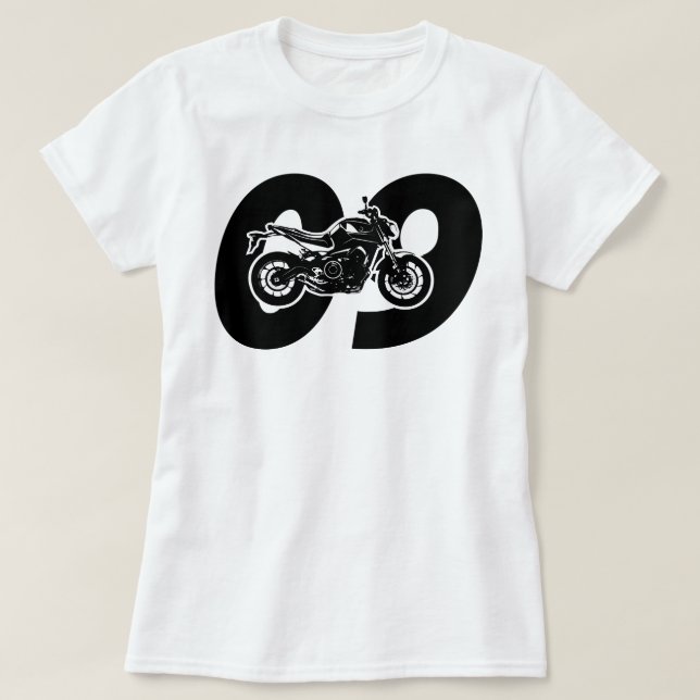 T-shirt Moto MT09 FZ09 de Yamaha MT-09 FZ-09 (Design devant)