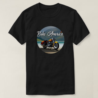 T-shirt Moto Parking près du lac