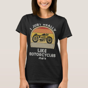T-shirt Moto Rétro Pour Homme Motorcycle Biker