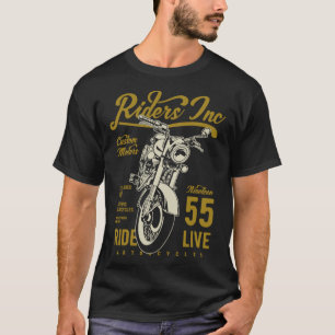 T-shirt Moto Retro Vintage 1955 Riders Inc