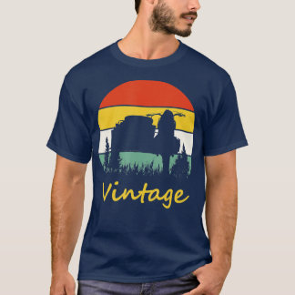 T-shirt Moto Retro Vintage Sidecar