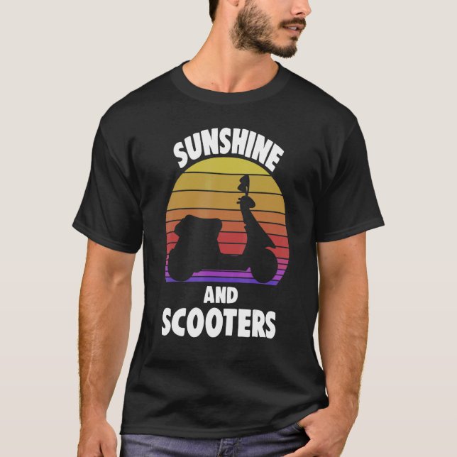 T-shirt Moto Riders Mopoto Moto Sunshine Et Sco (Devant)