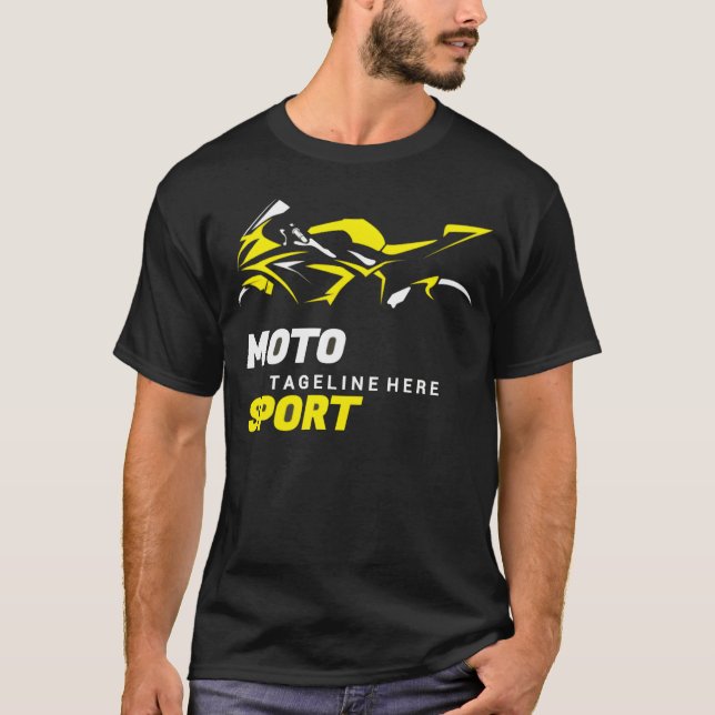 T-shirt moto sport girl (Devant)