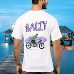 T-shirt Moto squelette par Salty AF
