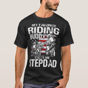 T-shirt Moto stepdad Chemise Mon Étui D'Équitation Favorit