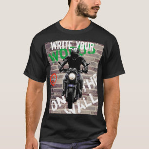 T-shirt Moto T Chemise mur de brique Graffiti personnalisé