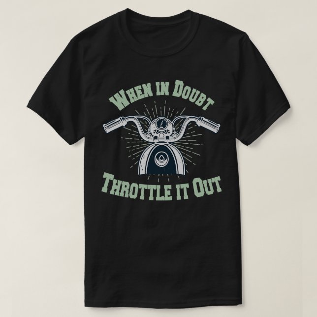 T-shirt Moto Throtter Dire Biker (Design devant)