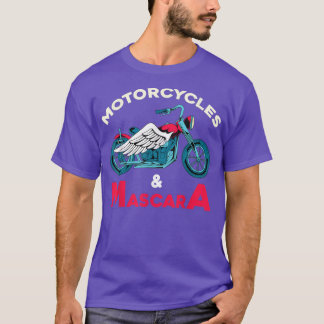 T-shirt Moto Vélo Mascara Moto Femmes Vélo Drôle