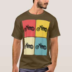 T-shirt moto vintage motard homme moto drôle