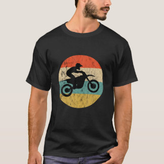 T-shirt Motocross Biker Vintage Retro Sunset Enduro Superm