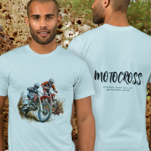 T-shirt Motocross Dirtbike Racing Texte sur le dos