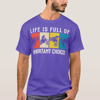 T-shirt Motocross Dit Funny Dirt Vélo Slogan Rider