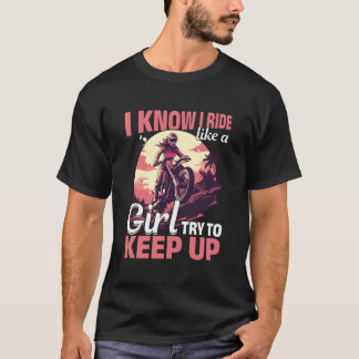 T-shirt Motocross Femme Je Sais Que Je Circule Comme Une F