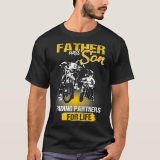 T-shirt Motocross Père Et Fils Partenaires De Circulation