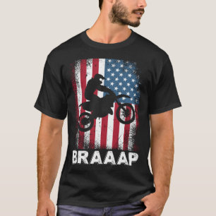 T-shirt Motocross vintage Dirt Bike Motorcycle USA Amériqu