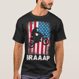 T-shirt Motocross vintage Dirt Bike Motorcycle USA Amériqu