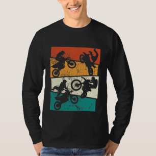 T-shirt motocross vintage rétro moto tout-terrain Enduro