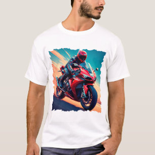 T-shirt Motocyclette à grande vitesse