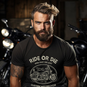 T-shirt Motocyclette à vélo ou à vélo