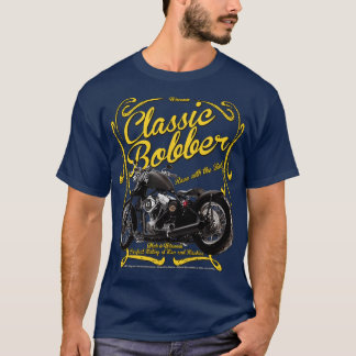T-shirt Motocyclette américaine classique sur mesure Bobbe