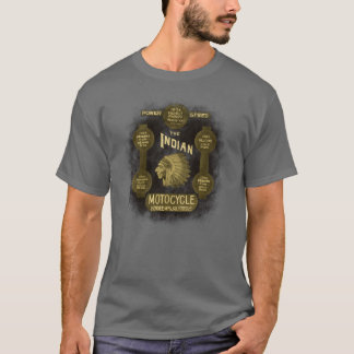 T-shirt Motocyclette amérindienne