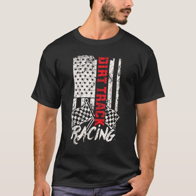 T-shirt Motocyclette de course de piste (Devant)
