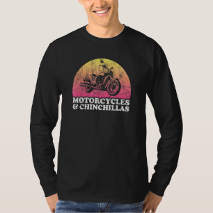 T-shirt Motocyclette Et Chinchilla Motocyclettes Et Chinch