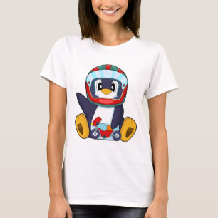 T-shirt Motocyclette Pingouin