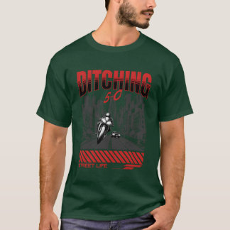 T-shirt Motocyclette s'éloigne d'un ami en voiture de patr