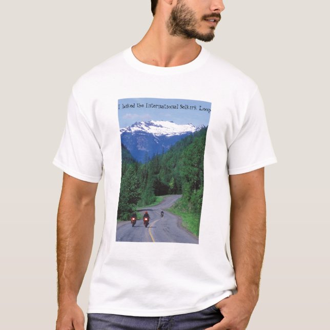 T-shirt Motocyclisme la boucle pittoresque de Selkirk (Devant)