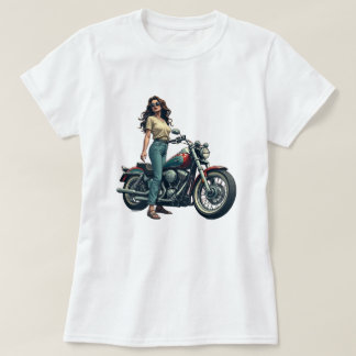 T-shirt Motocycliste