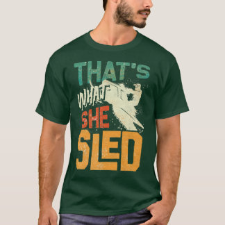 T-shirt Motoneige Équitation Motoneige C'Est Ce Qu'Elle A
