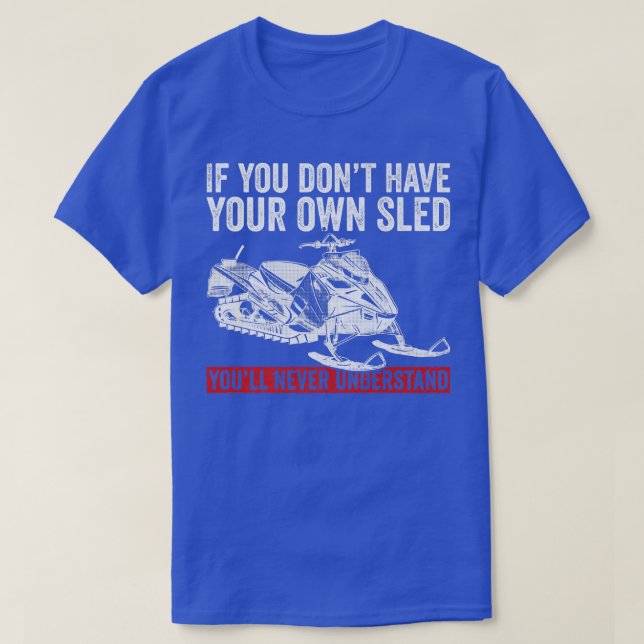 T-shirt Motoneige Et Motoneige Motoneige (Design devant)