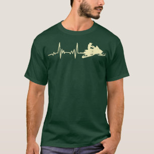 T-shirt Motoneige Heartbeat Coeur Rate Motoneige