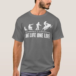 T-shirt Motoneige motoneige une vie un amour