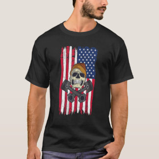 T-shirt Motor For Car Mechanics Patriotic