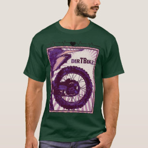 T-shirt Motorcross Motif Dirt Bike Heartbeat (3)