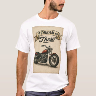 T-shirt Motorcycle avec texte