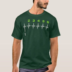 T-shirt Motorcycle Gear Shift Heartbeat Motorist