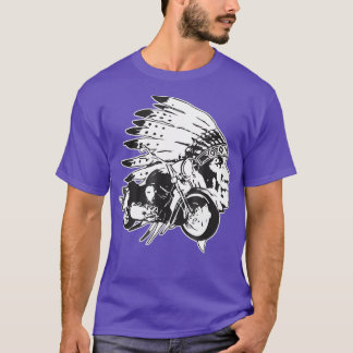 T-shirt Motorcycle Shirt Biker Native American Biker