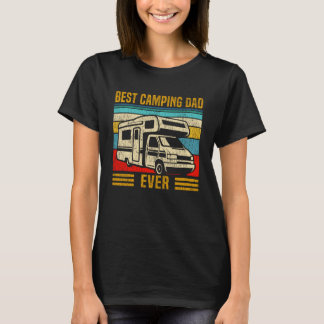 T-shirt Motorhome Camping Retro Family Best Camping Dad Ev