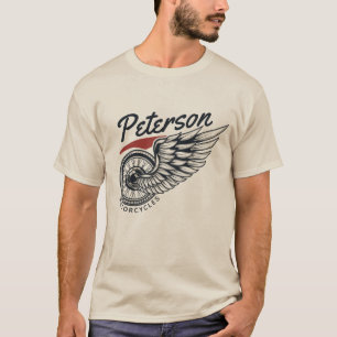 T-shirt Motos personnalisées Flying Tire Biker Shop