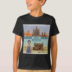 T-shirt Motown LessTown Drôle