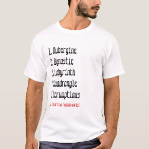 T-shirt Mots aléatoires que j'aime