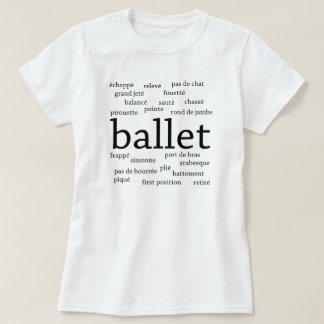 T-shirt Mots Ballet
