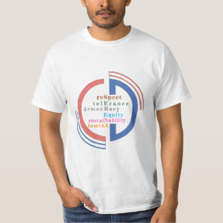 T-Shirt « Mots civiques » Typographie