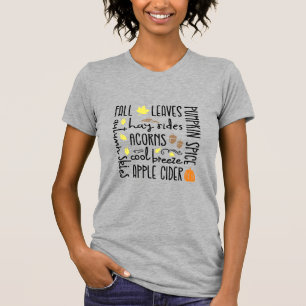 T-shirt Mots d'automne