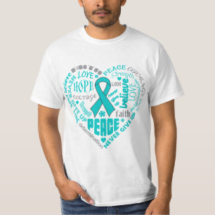 T-shirt Mots de coeur de conscience de PKD