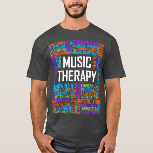T-shirt Mots de thérapie musicale
